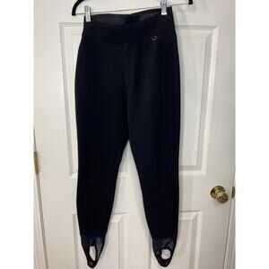 Vintage German Schoeller Ski Bunny Stirrup Ski Snow Pants Black size 8 / Medium